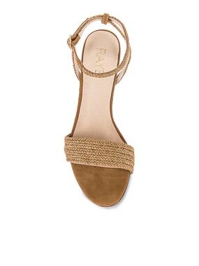 RAYE Braided Tan Ankle-Strap Sandal